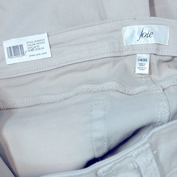 Joie Park Cargo Pant Peyote Tan Khaki NWT Size 14/32 - Picture 4 of 15